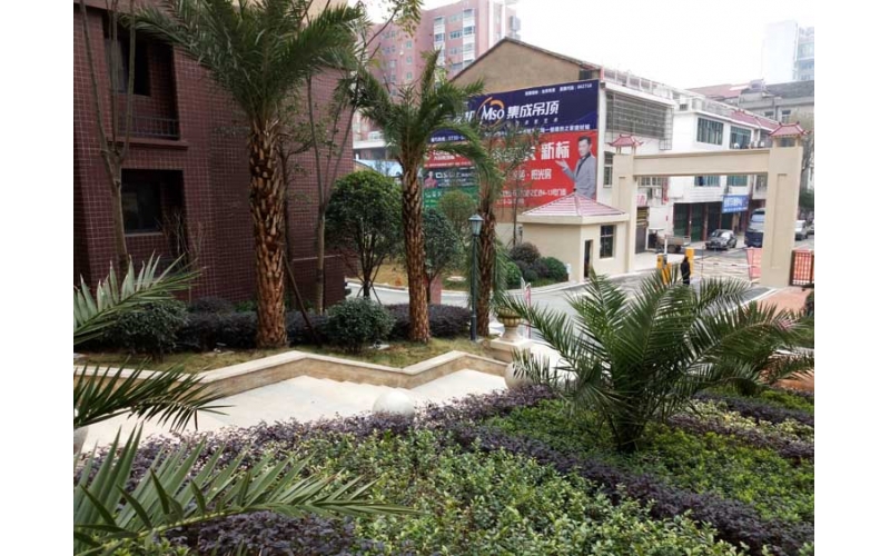 湖南華苑園林成功完成汨羅錦繡華府社區(qū)園林綠化項目